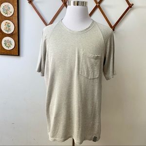 Lanvin Distressed Minimalist Pocket Tee Made In Italy